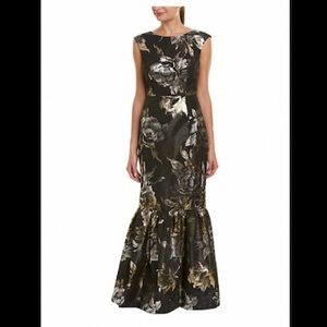 Gorgeous Trina Turk Williams dress - Size 8 - black and gold formal maxi dress